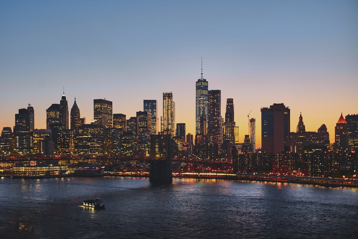 Brooklyn Bridge at dusk